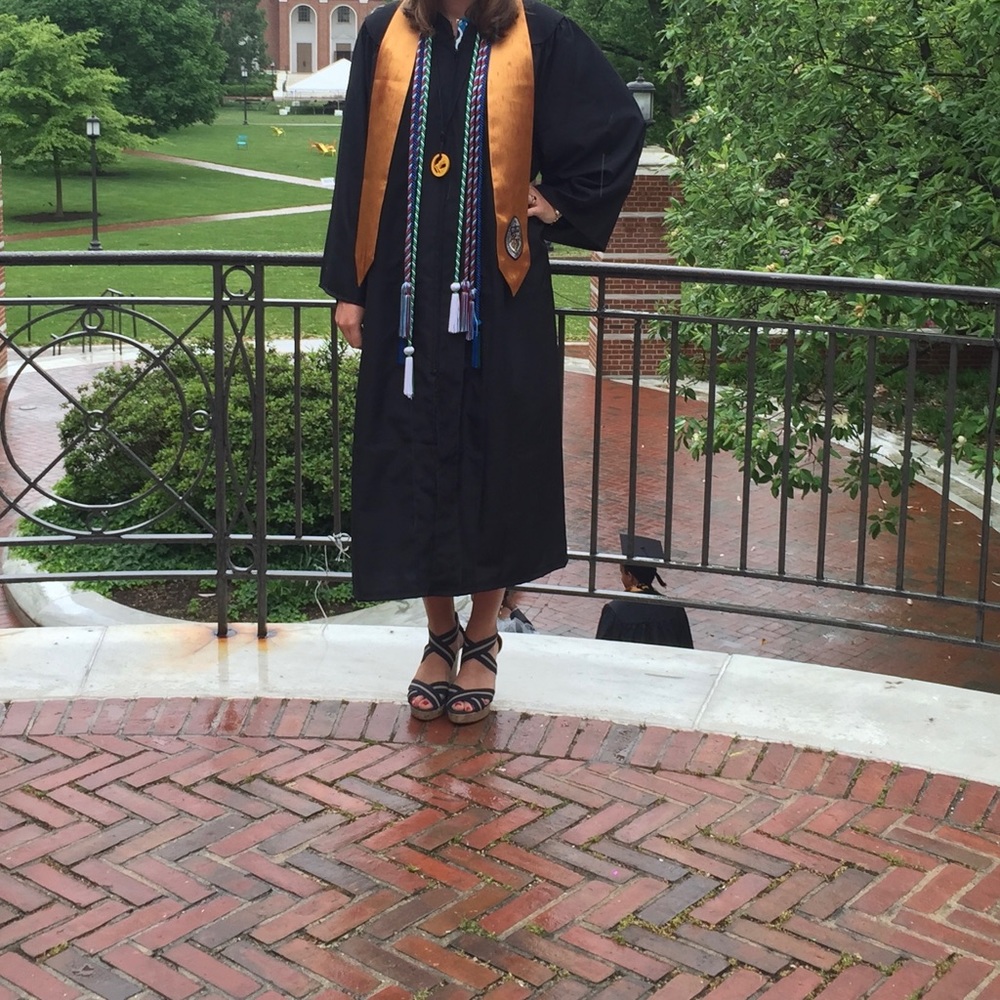 Black graduation gown